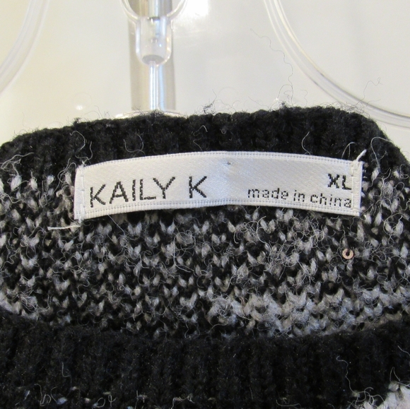 Kaily K Adorable Dog Tooth Sweater XL - Picture 4 of 6